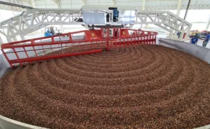 Secadora circular de cacao. equipos y maquinarias para la industria del cacao. Secadoras industriales para cacao