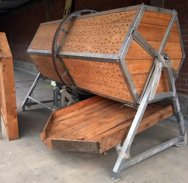 fermentador de cacao. Fermentador rotatorio de cacao.